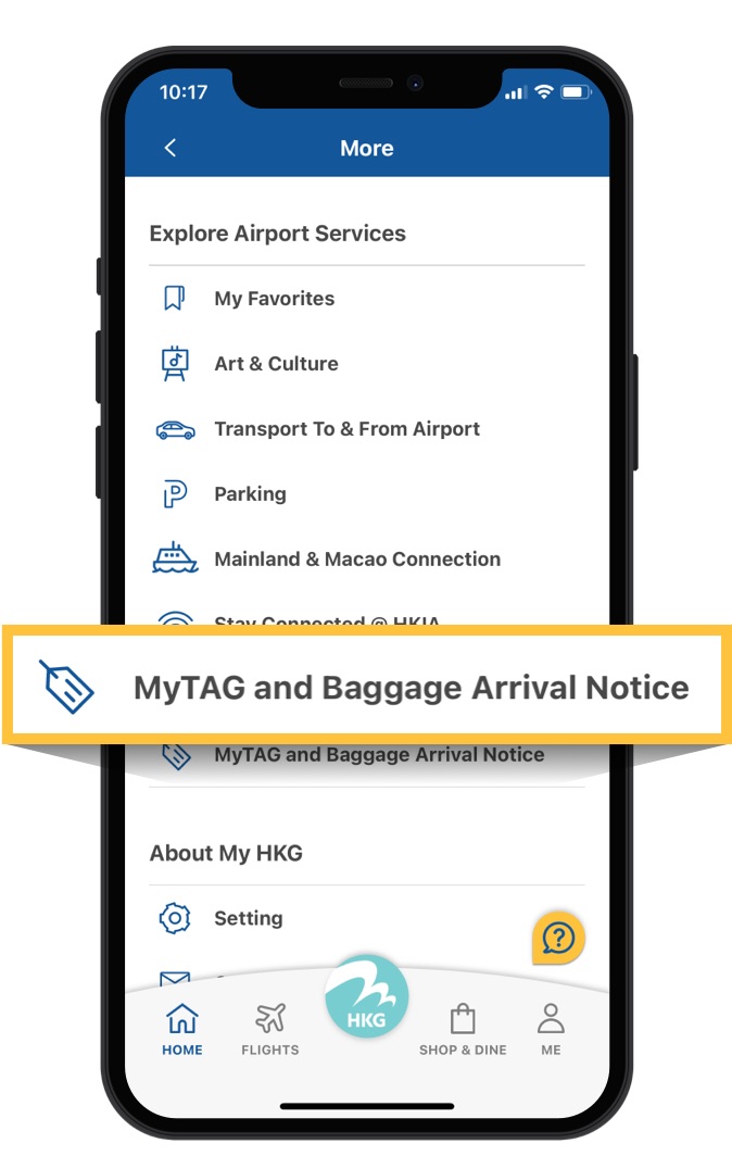 Hong Kong International Airport MyTag